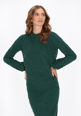 faina Trui 'Fashion Look' in Groen: voorkant