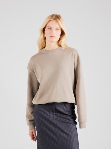 WEEKDAY Sweatshirt 'Essence Standard' in Beige: voorkant