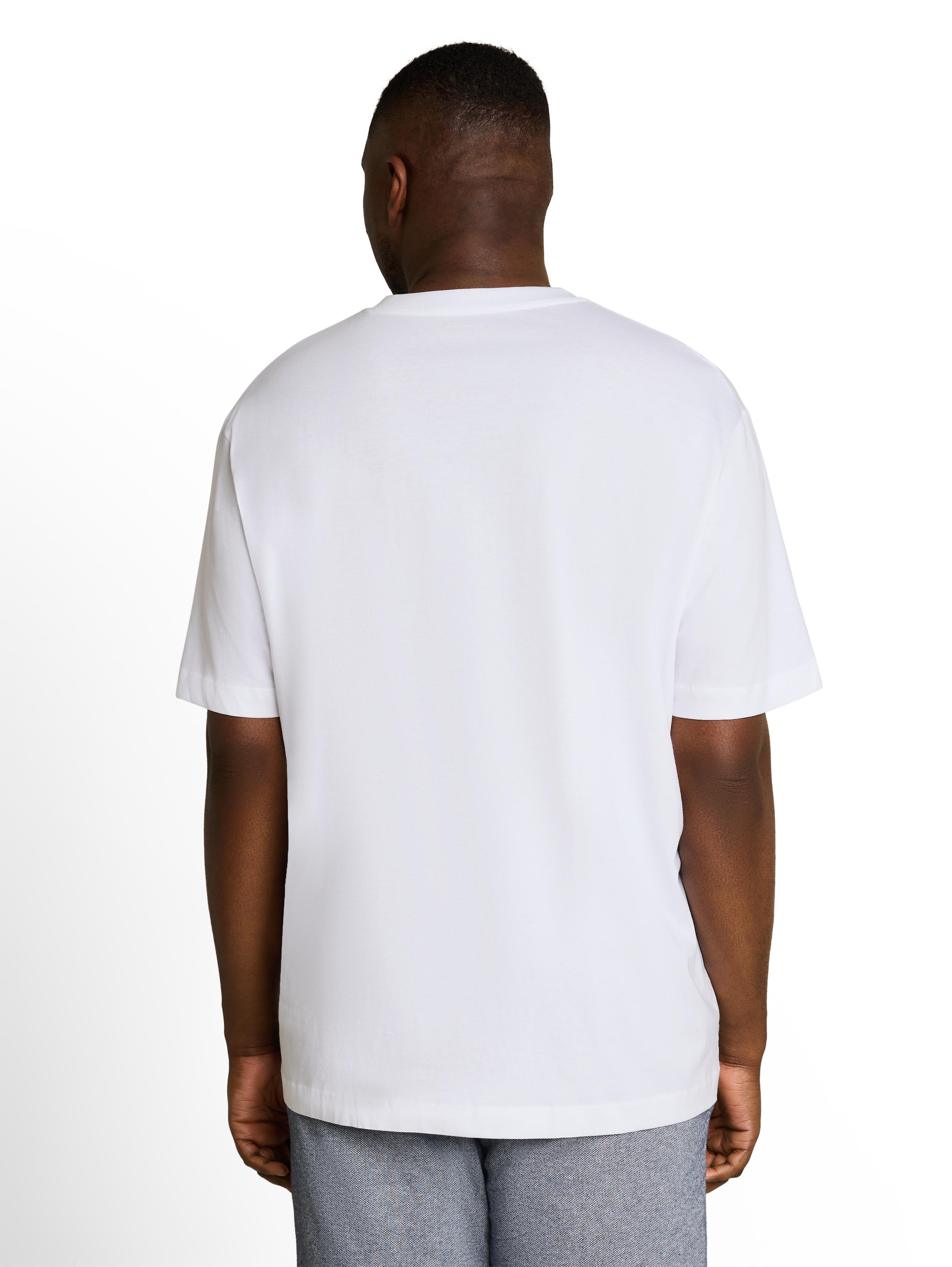TOM TAILOR Men + Shirt in White