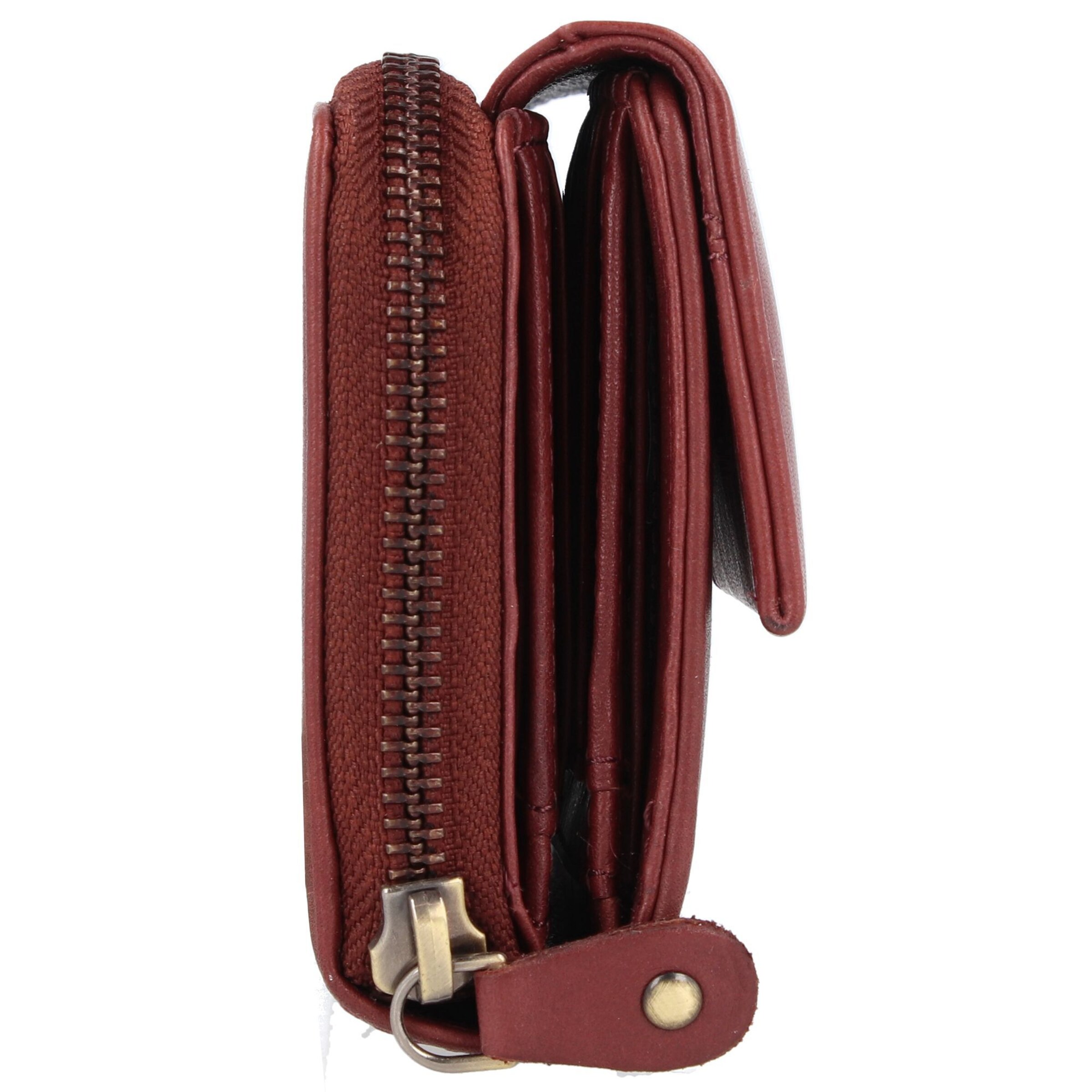 Portamonete 'Nature Soft' di Greenland Nature in rosso