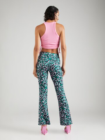 VILA Flared Trousers 'VIBIRGITA' in Green