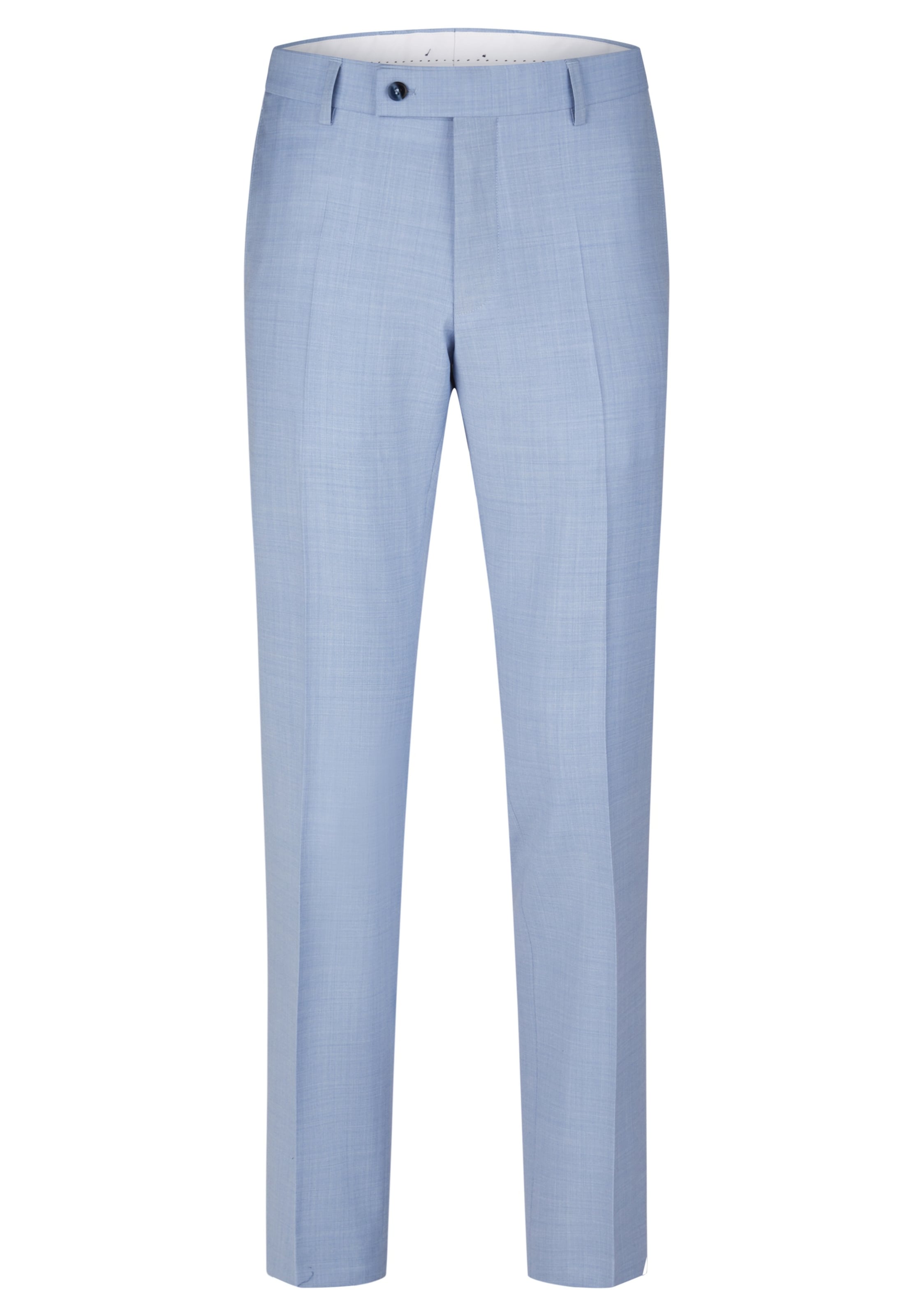 HECHTER PARIS Regular Trousers with creases 'NOS MF' in Blue: front
