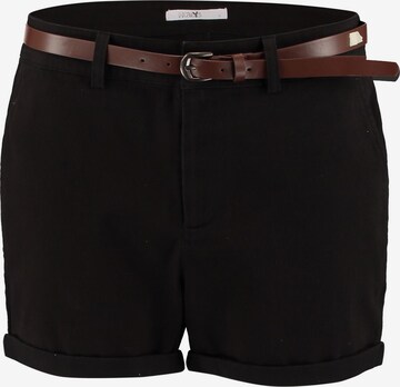 Hailys Regular Shorts 'Co44nny' in Schwarz: predná strana