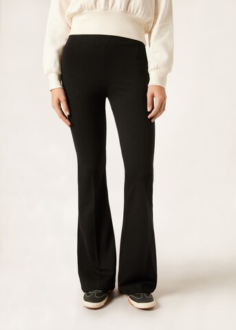 CALZEDONIA Flared Leggings in Black: front