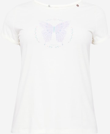 Ragwear Plus Shirt 'FLORAH' in White: front