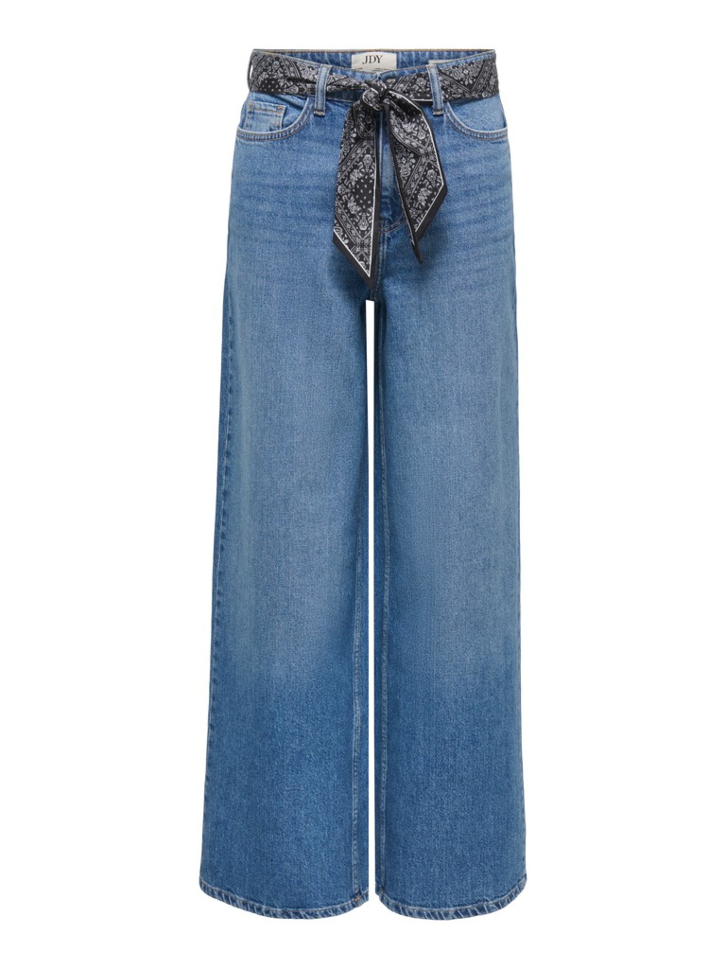 Jaqueline de Yong Wide leg Jeans 'JDYVERA' in Blue: front