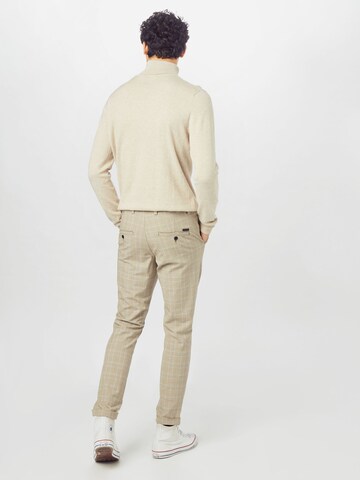 smėlio JACK & JONES Prigludęs „Chino“ stiliaus kelnės 'Marco Connor'