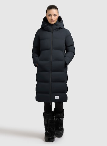 khujo Wintermantel 'Finnie3' in Blauw: voorkant