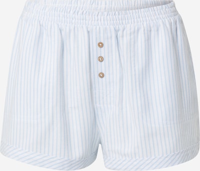 Cotton On Body Pantalon de pyjama en bleu clair / blanc, Vue avec produit