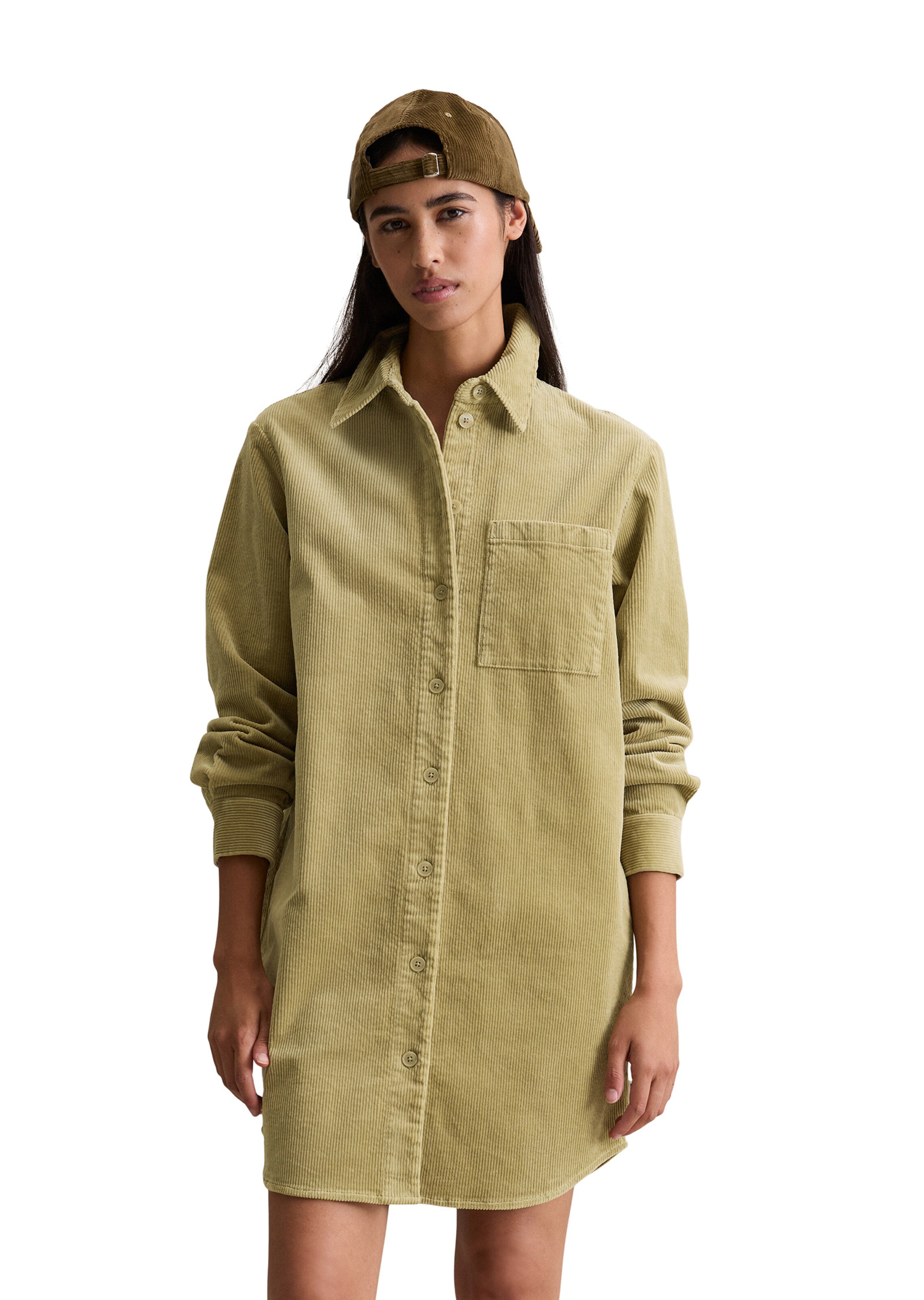 Marc O'Polo DENIM Kleid in Grün: Vorderseite