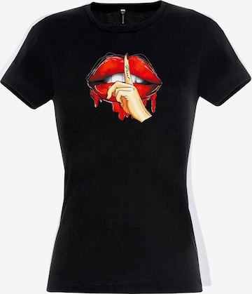 RMK Shirt 'Be quit' in Black: front