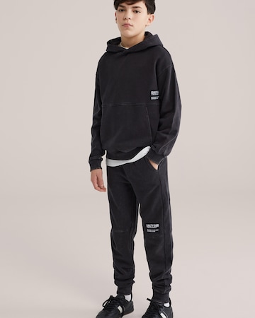 Effilé Pantalon WE Fashion en noir