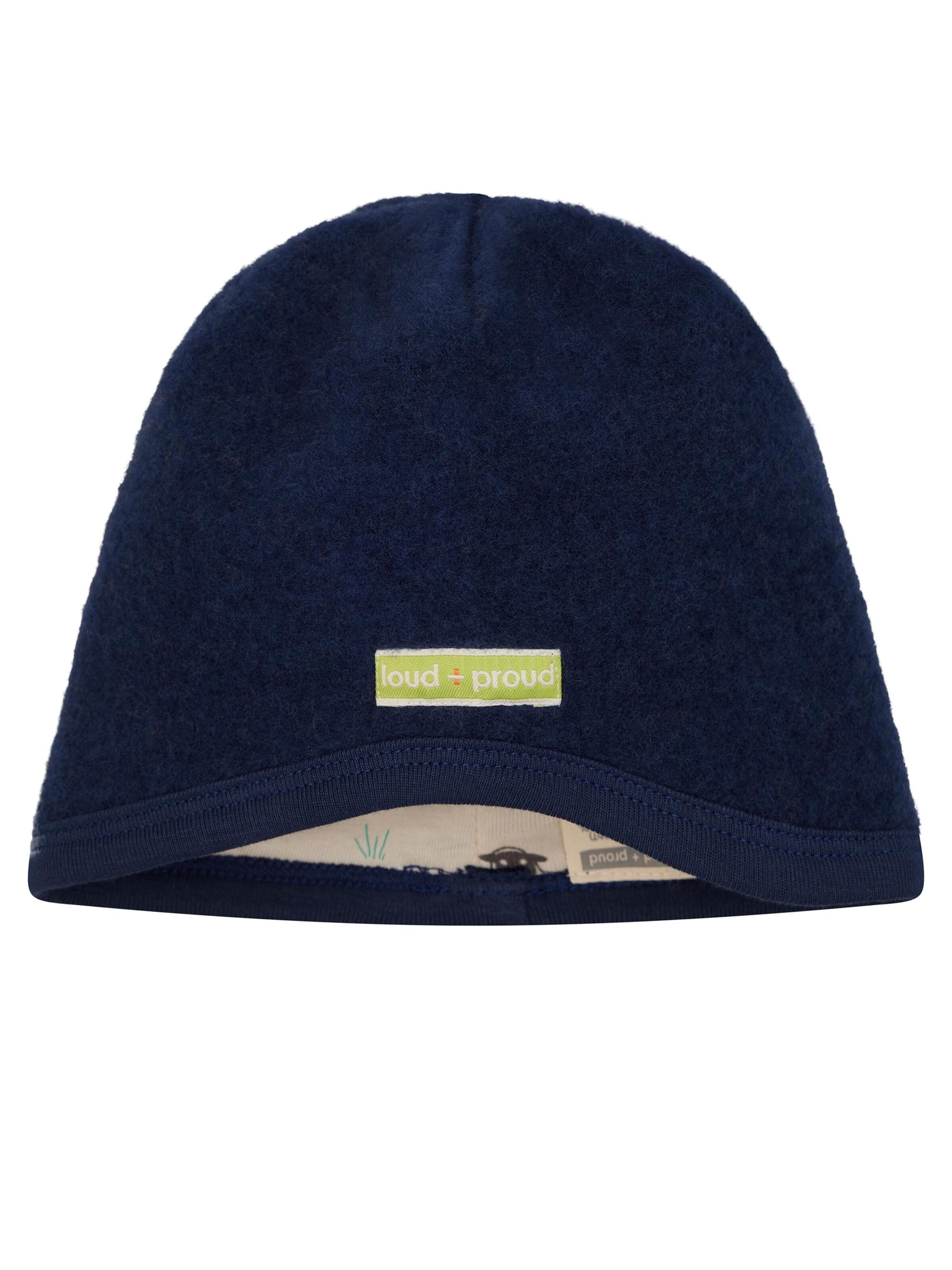 loud + proud Mütze in Blau: Vorderseite