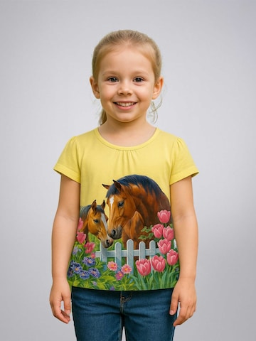 LEAFLETIC Shirt 'Leafletic Girls T-shirt' in Yellow