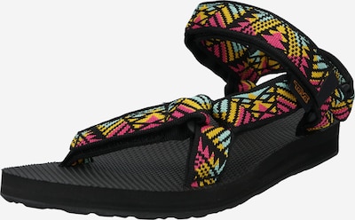 TEVA Trekkingsandale en türkis / gelb / pink / schwarz, Vue avec produit