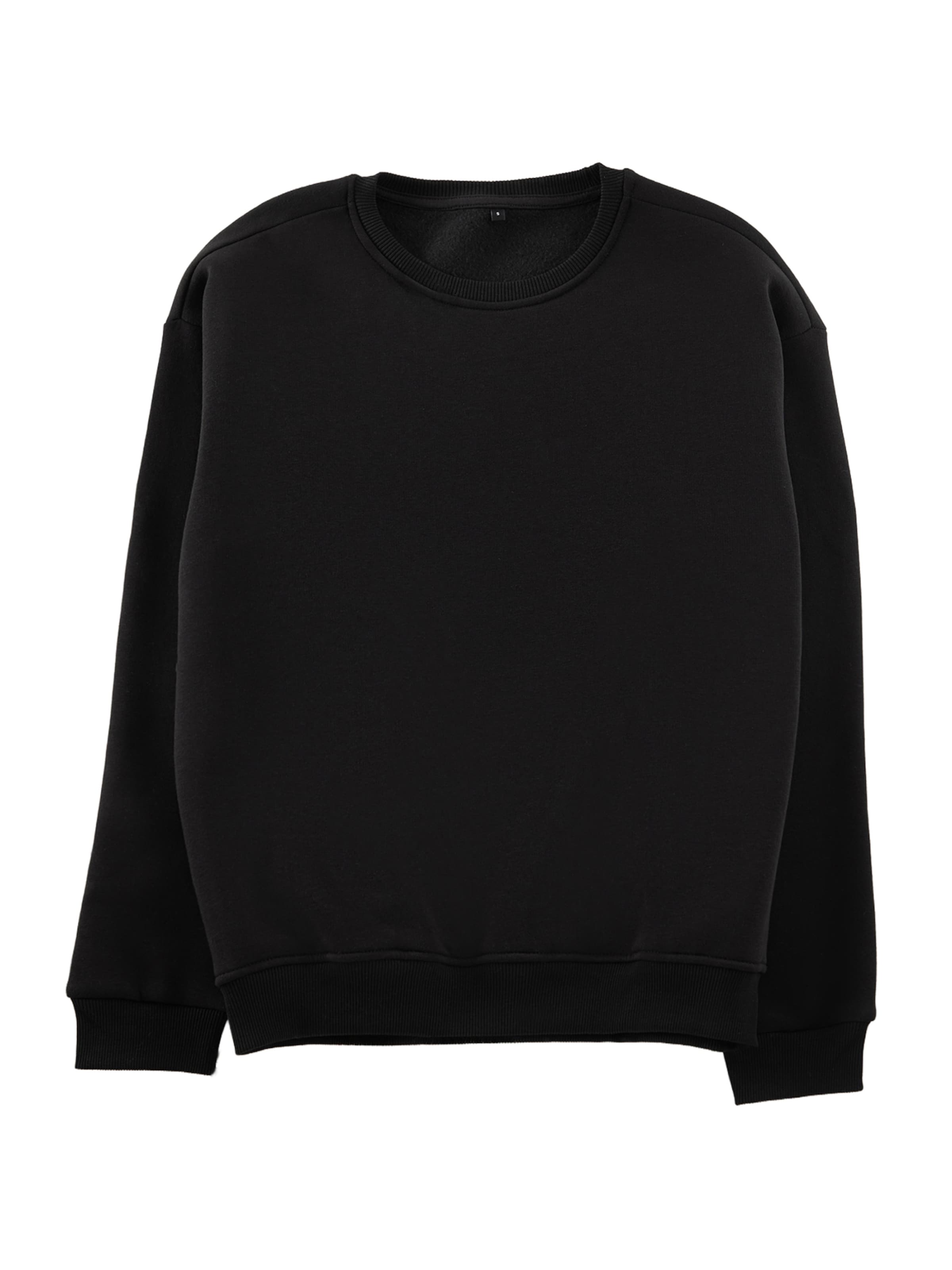 Trendyol Sweatshirt in Zwart: voorkant