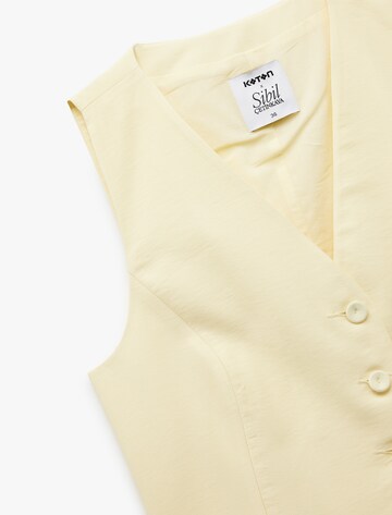 Koton Suit vest in Yellow