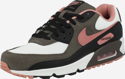 Nike Sportswear Matalavartiset tennarit 'AIR MAX 90' värissä khaki / vanha roosa / musta / valkoinen, Tuotenäkymä