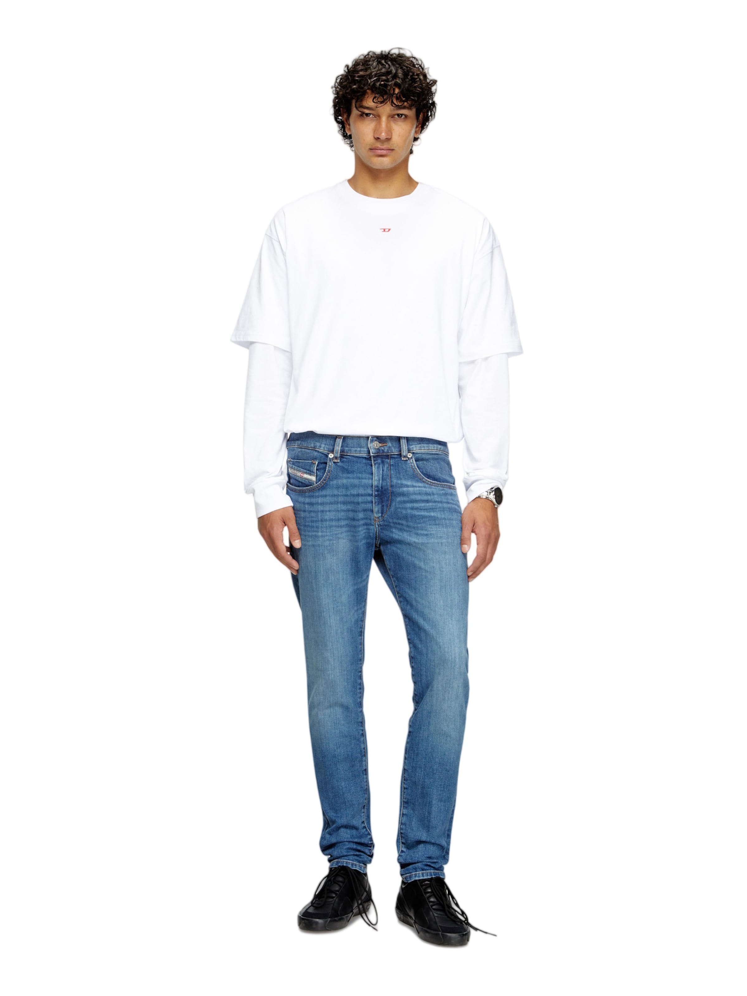 DIESEL - Slimfit Vaquero '2019 D-STRUKT' en azul