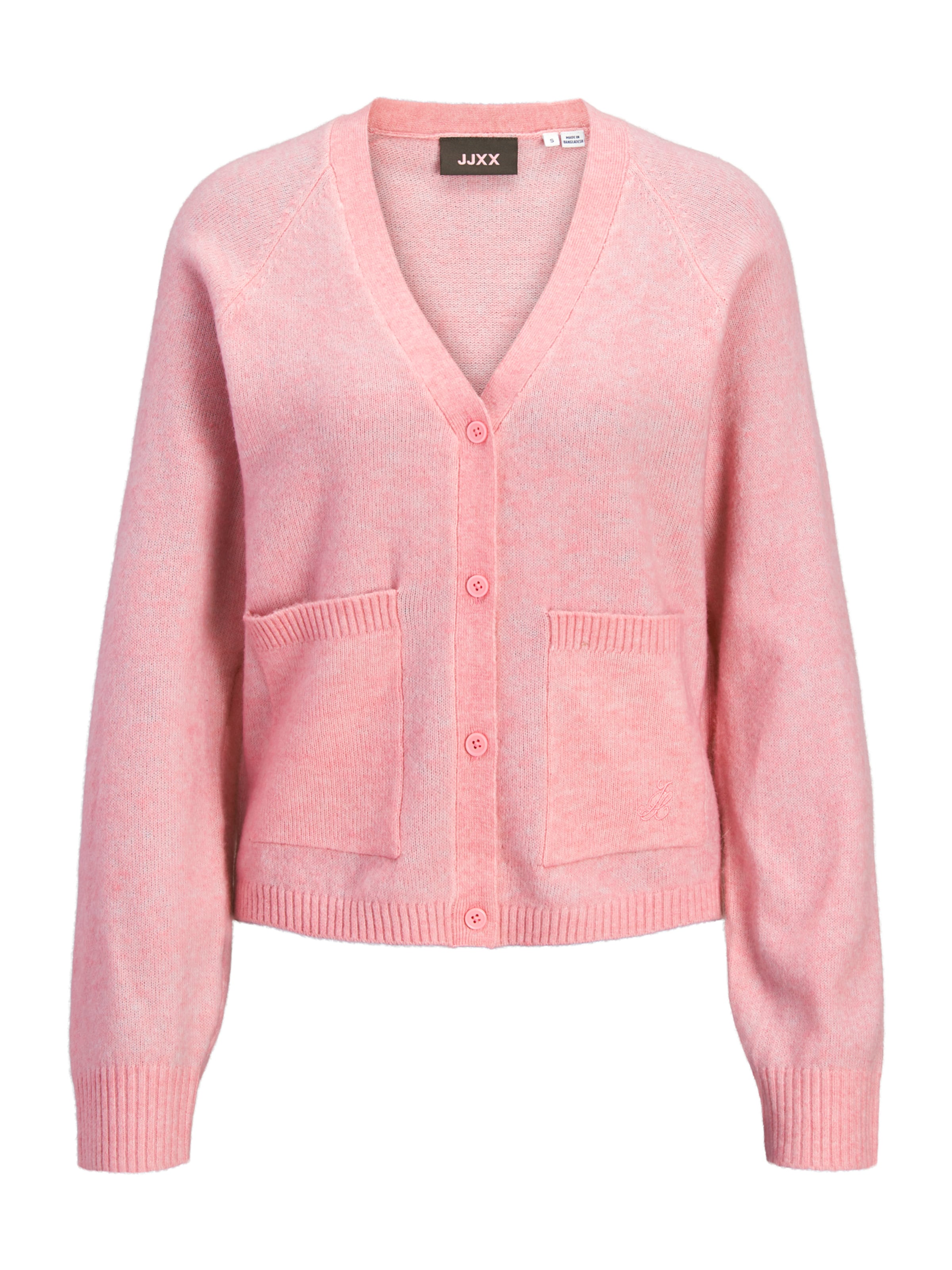 Cardigan 'JXVALERIA' JJXX en rose : devant