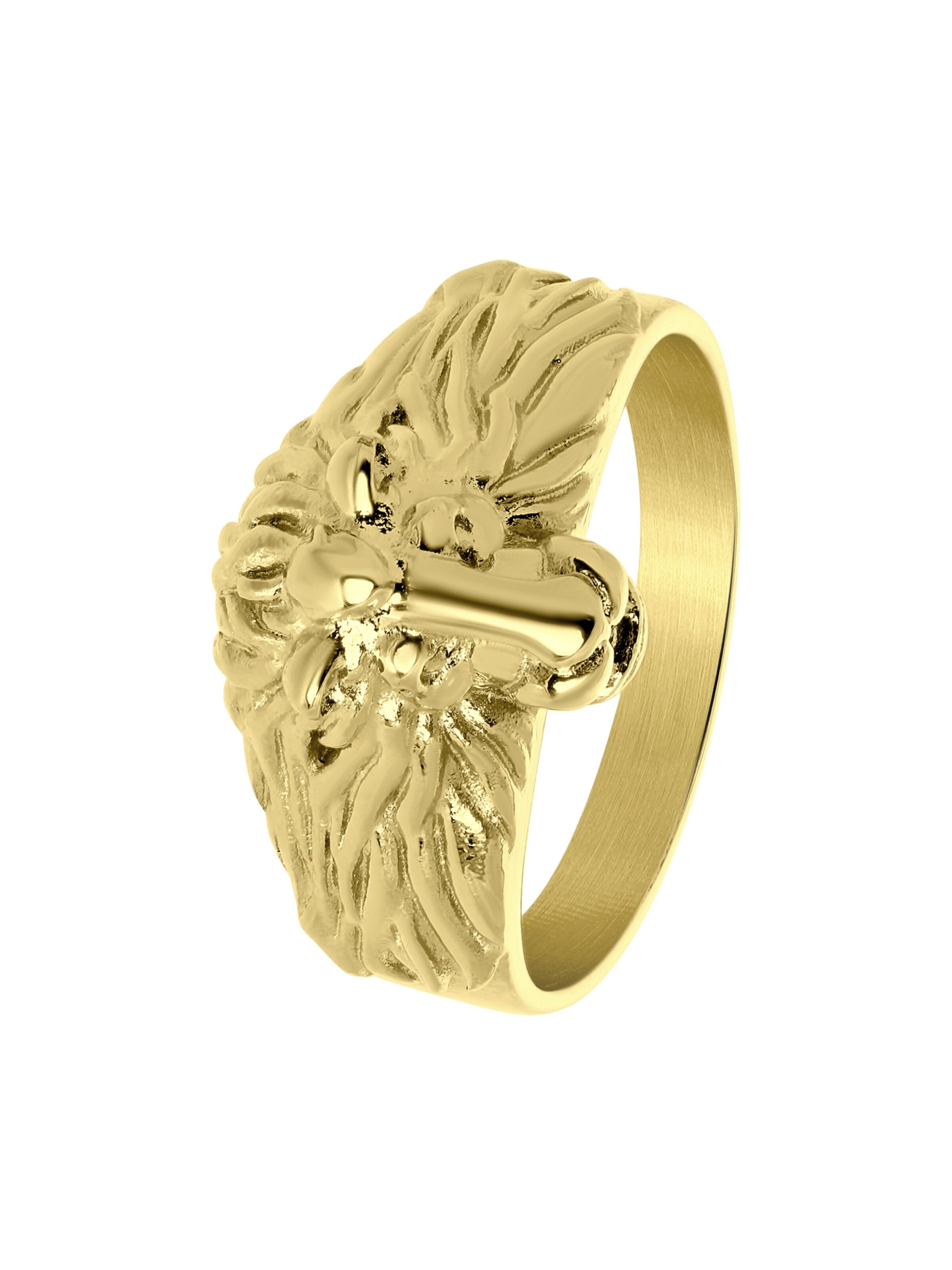 Lucardi Ring in Gold: Vorderseite