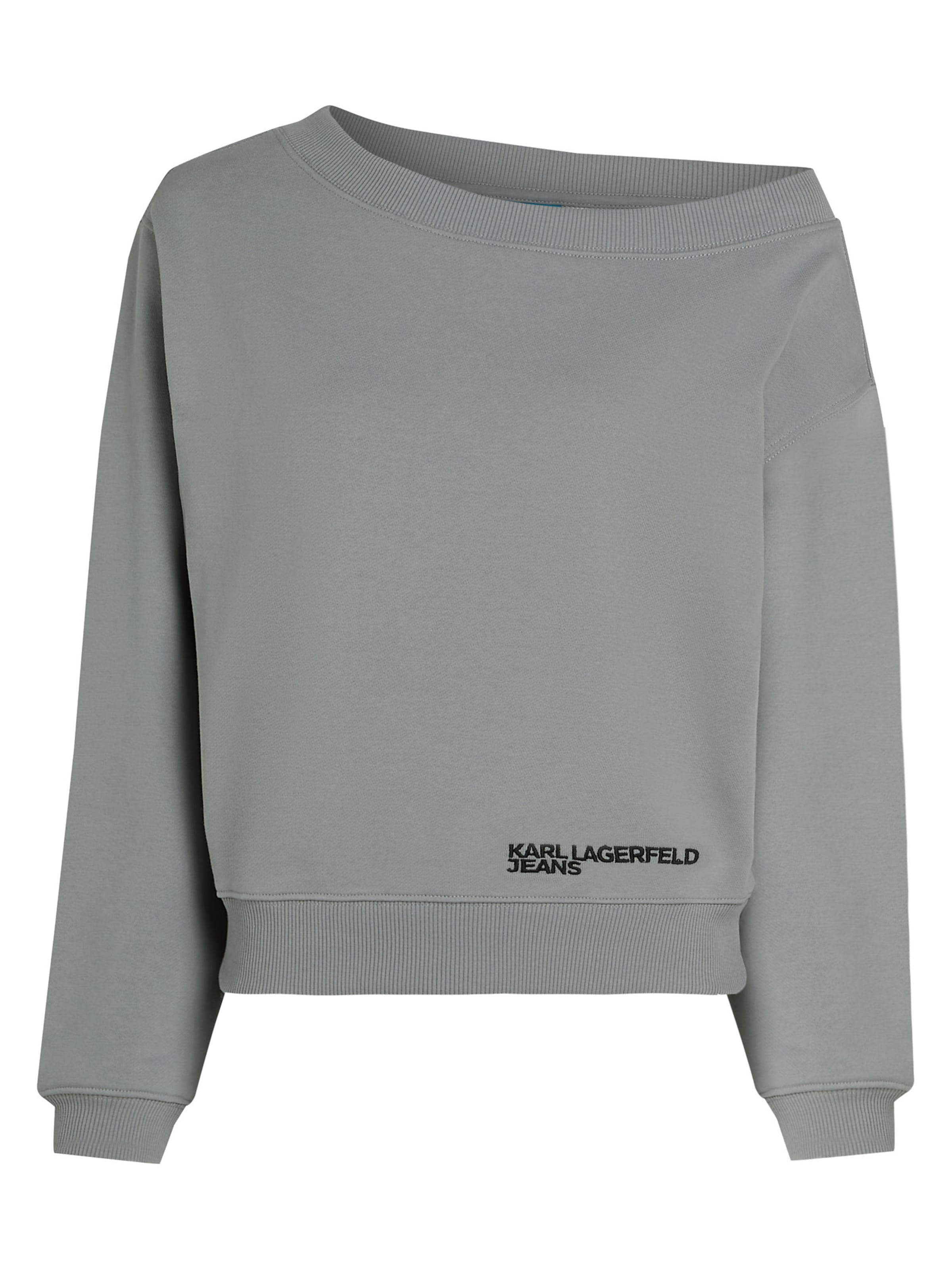 KARL LAGERFELD JEANS Tréning póló - szürke: elől
