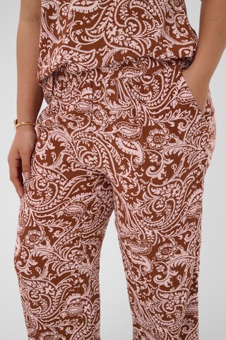 KAFFE CURVE Loosefit Bukser i pink