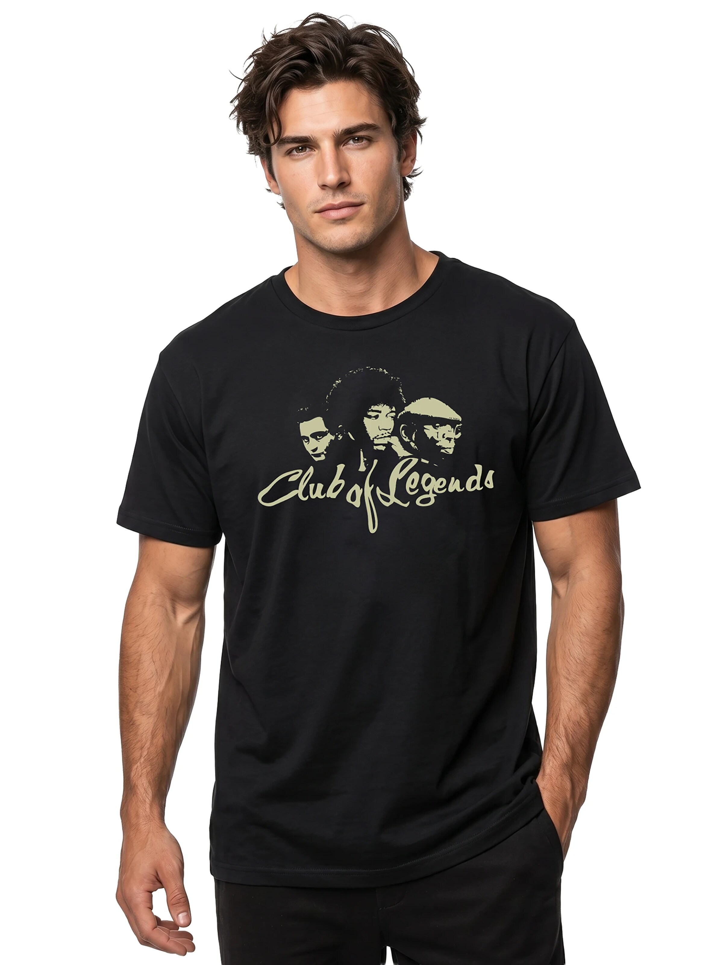 MAKAYA Shirt 'Legends' in Black: front