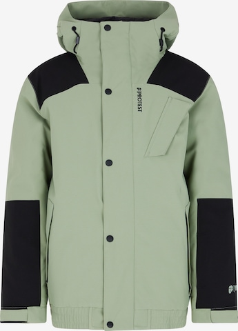 PROTEST Sportjacke 'PRTBROME JR' in Grün: Vorderseite