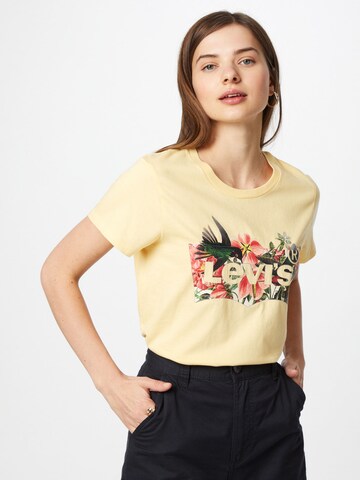 LEVI'S ® Shirt 'The Perfect Tee' in Geel: voorkant