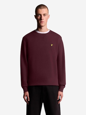 Lyle & Scott Sweatshirt 'Brushed Back Crew Neck Sweatsh ML1131V' i röd: framsida
