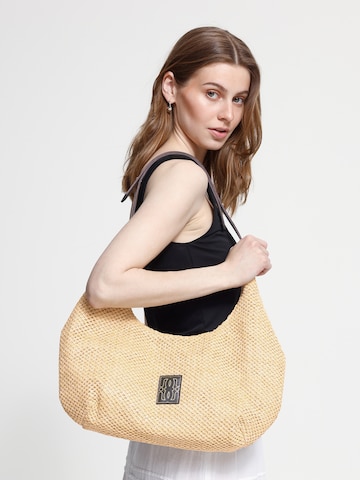 ICHI Shoulder Bag 'IAFIEL' in Beige