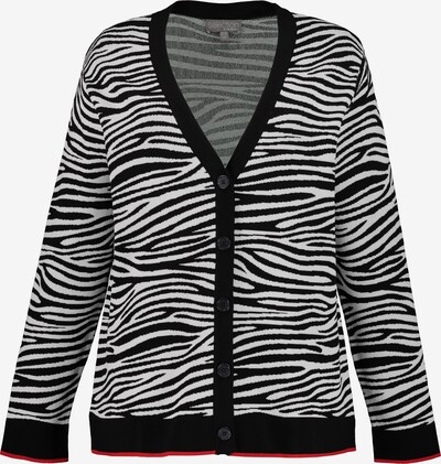 Ulla Popken Knit cardigan in Black / White, Item view