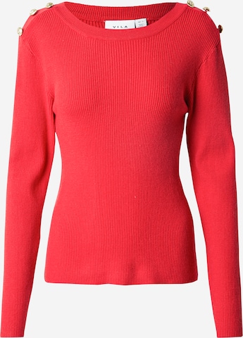 VILA Sweater in Red: front