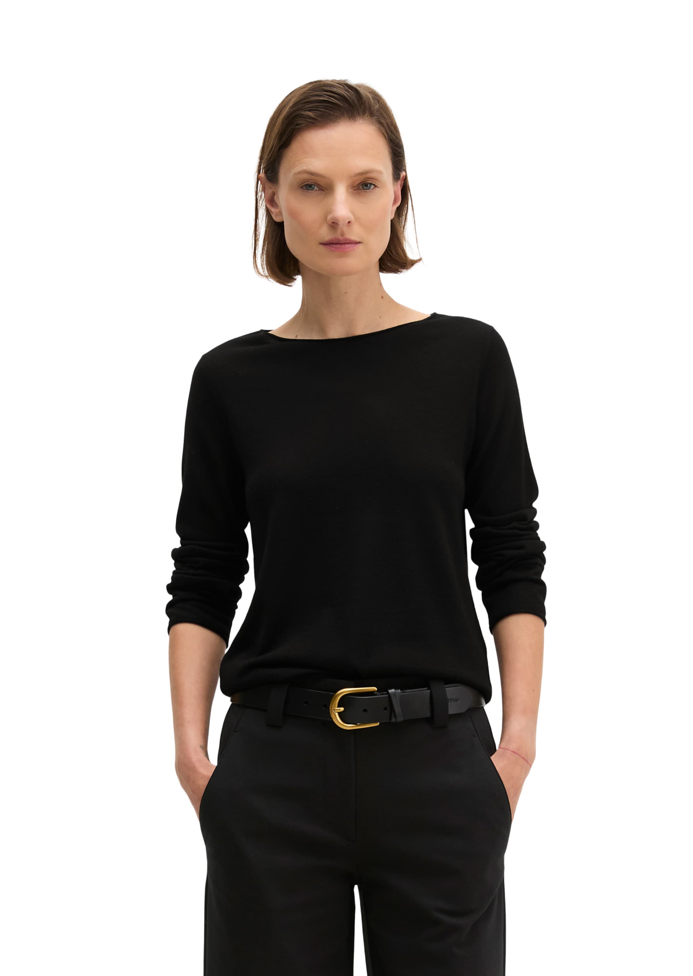 Pull-over Marc O'Polo en noir : devant