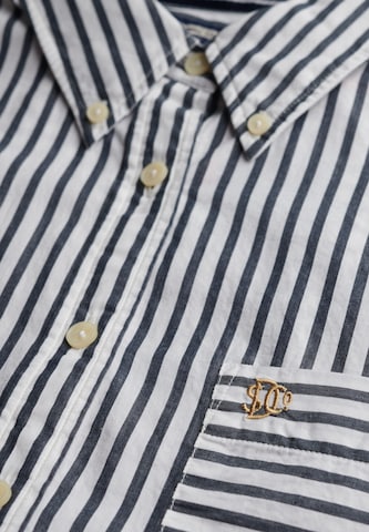 Superdry & Co Blouse 'Poplin' in Blauw