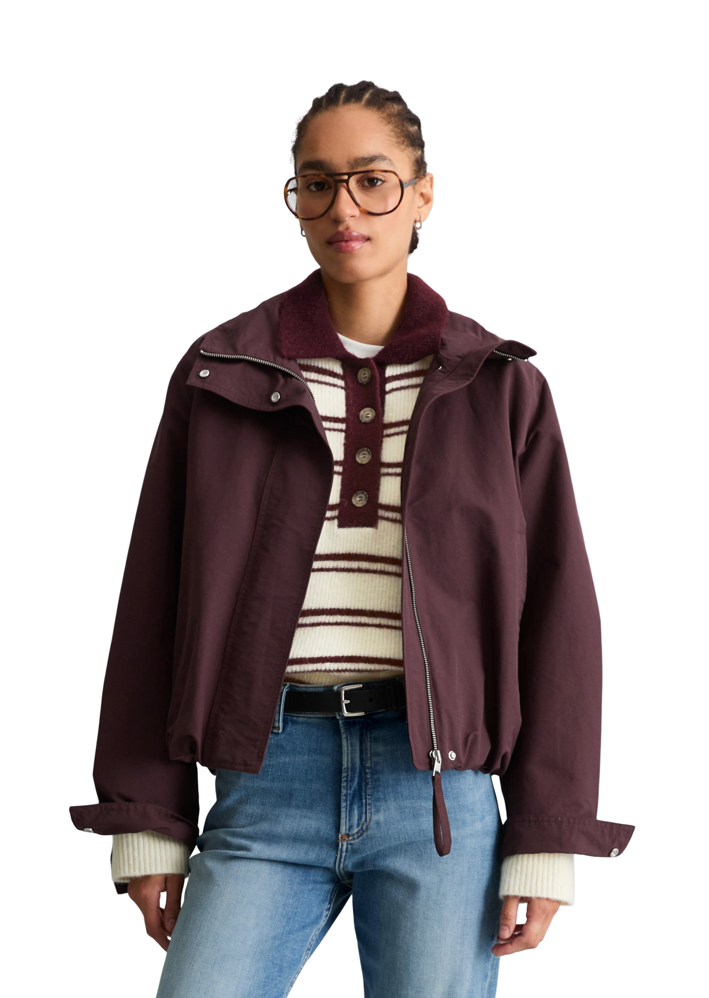 Marc O'Polo DENIM Between-season jacket in Red: front