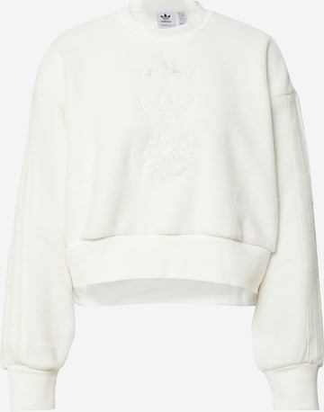 Sweat-shirt 'Graphic Polar Fleece' ADIDAS ORIGINALS en blanc : devant