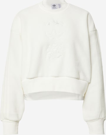 ADIDAS ORIGINALS Sweatshirt 'Graphic Polar Fleece' in White: front