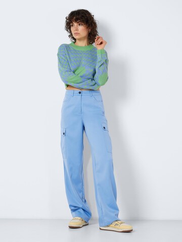 Noisy may Wide leg Cargo Pants 'Drewie' in Blue