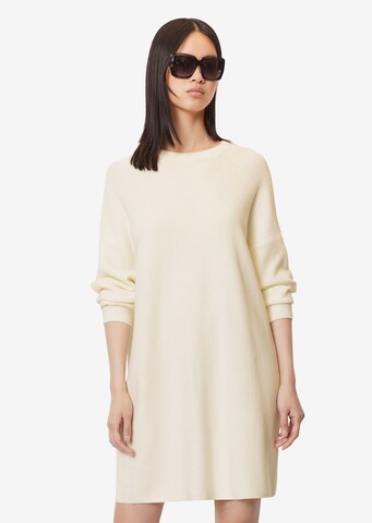 Marc O'Polo Knitted dress in Beige: front