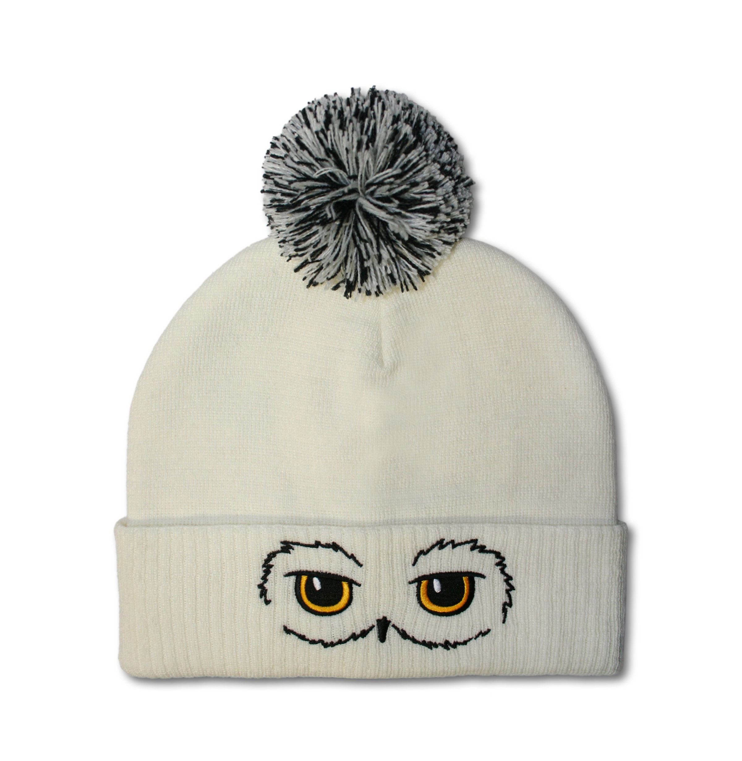 LOGOSHIRT Muts 'Harry Potter - Hedwig' in Wit: voorkant