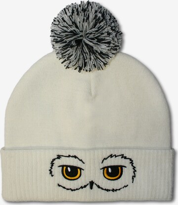 LOGOSHIRT Beanie 'Harry Potter - Hedwig' in White: front