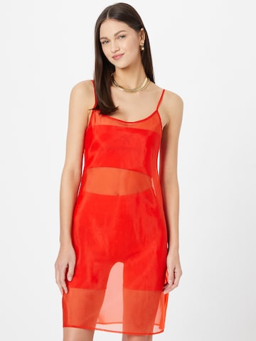 Robe Calvin Klein Jeans en orange : devant