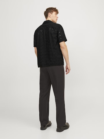 JACK & JONES Comfort Fit Hemd in Schwarz