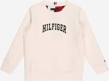 TOMMY HILFIGER Sweatshirt 'Varsity' in White: front