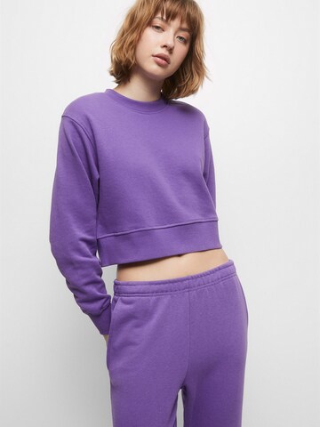 Pull&Bear Sweatsuit in Purple