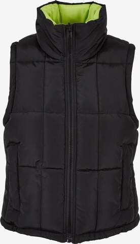 Urban Classics Bodywarmer 'Reversible' in Zwart: voorkant