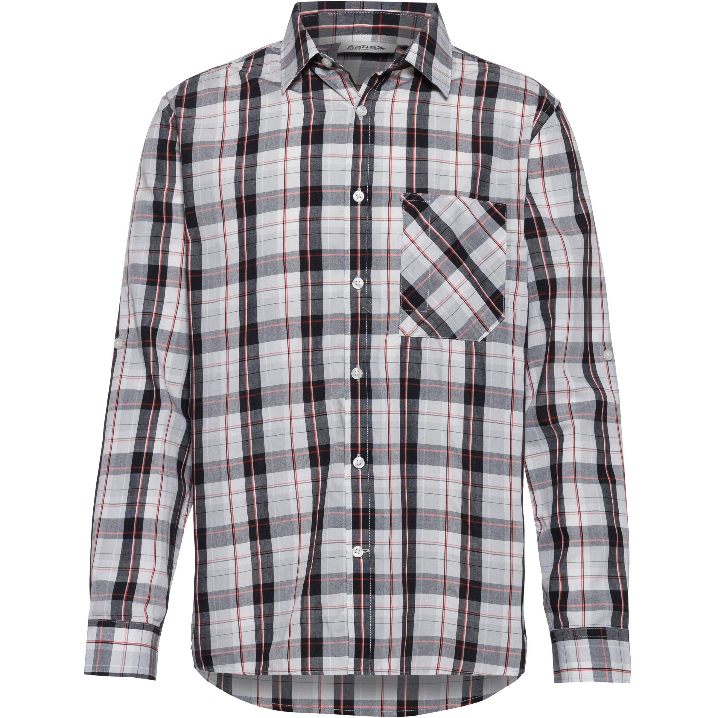 8848 Outdoor Regular fit Athletic Button Up Shirt in Blue: front