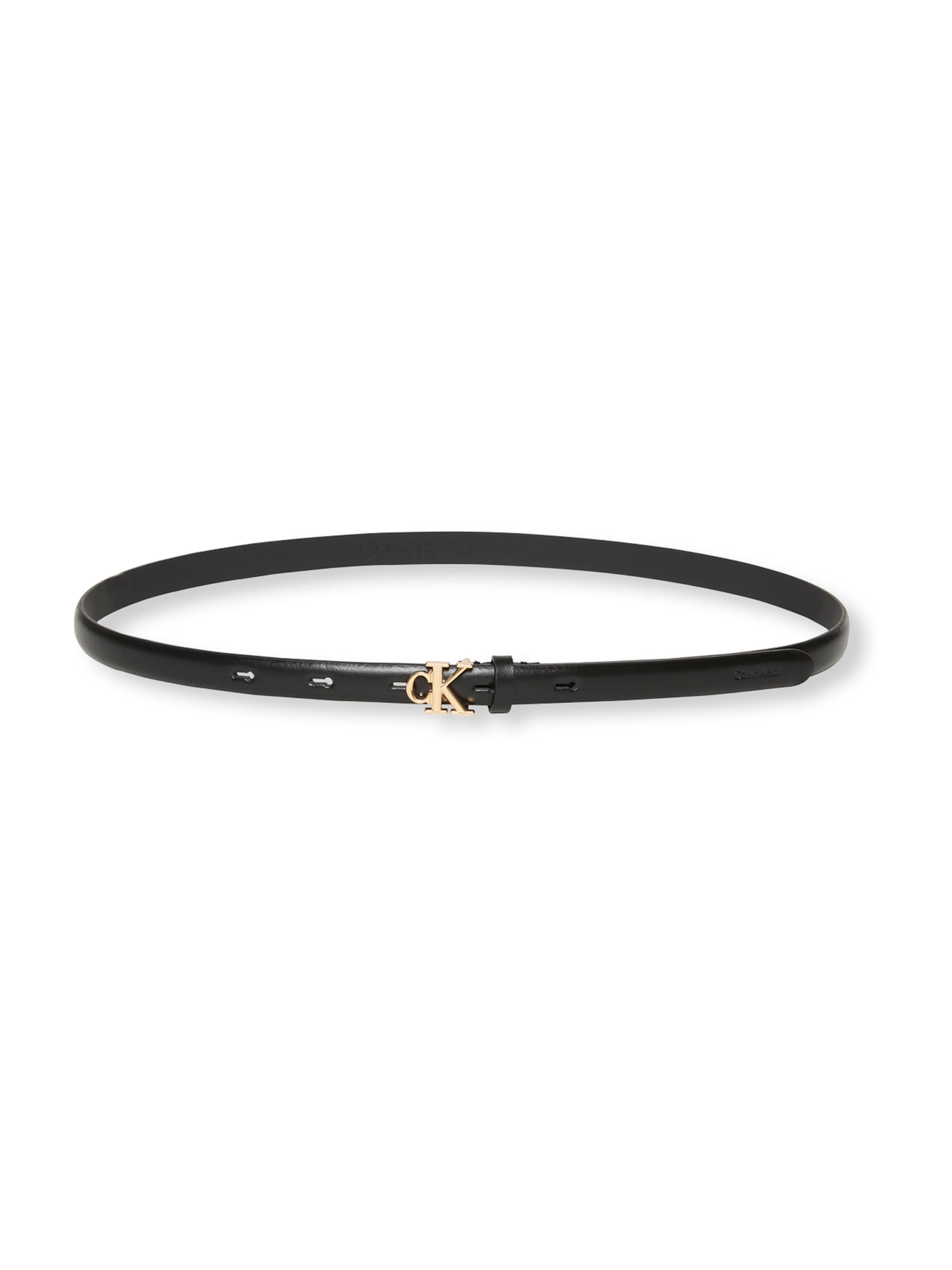 Ceinture Calvin Klein en noir : devant